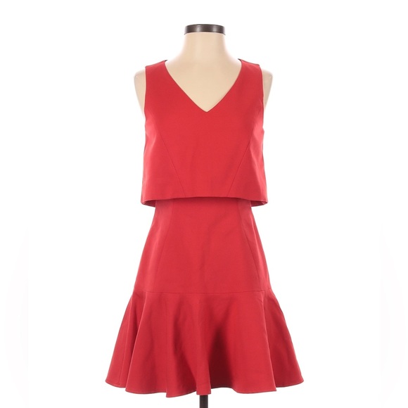 Black Halo Red Shawna Mini Dress size 2 - Picture 2 of 3